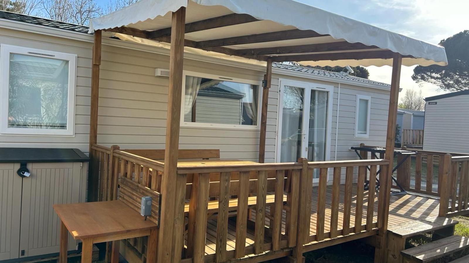 Mobil-Home - Narbonne-Plage - Clim, Tv 外观 照片